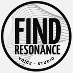 Circular logo for Find Resonance Voice Studio